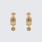 Anoura Gold Hammered Hoop Earrings product front