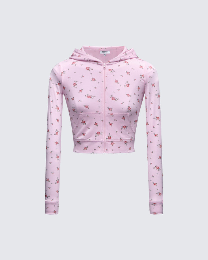 Ariel Multi Zip Up Shrunken Hoodie