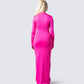 Lola Hot Pink Bodycon Maxi Dress