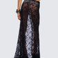 Beatrix Black Lace Skirt