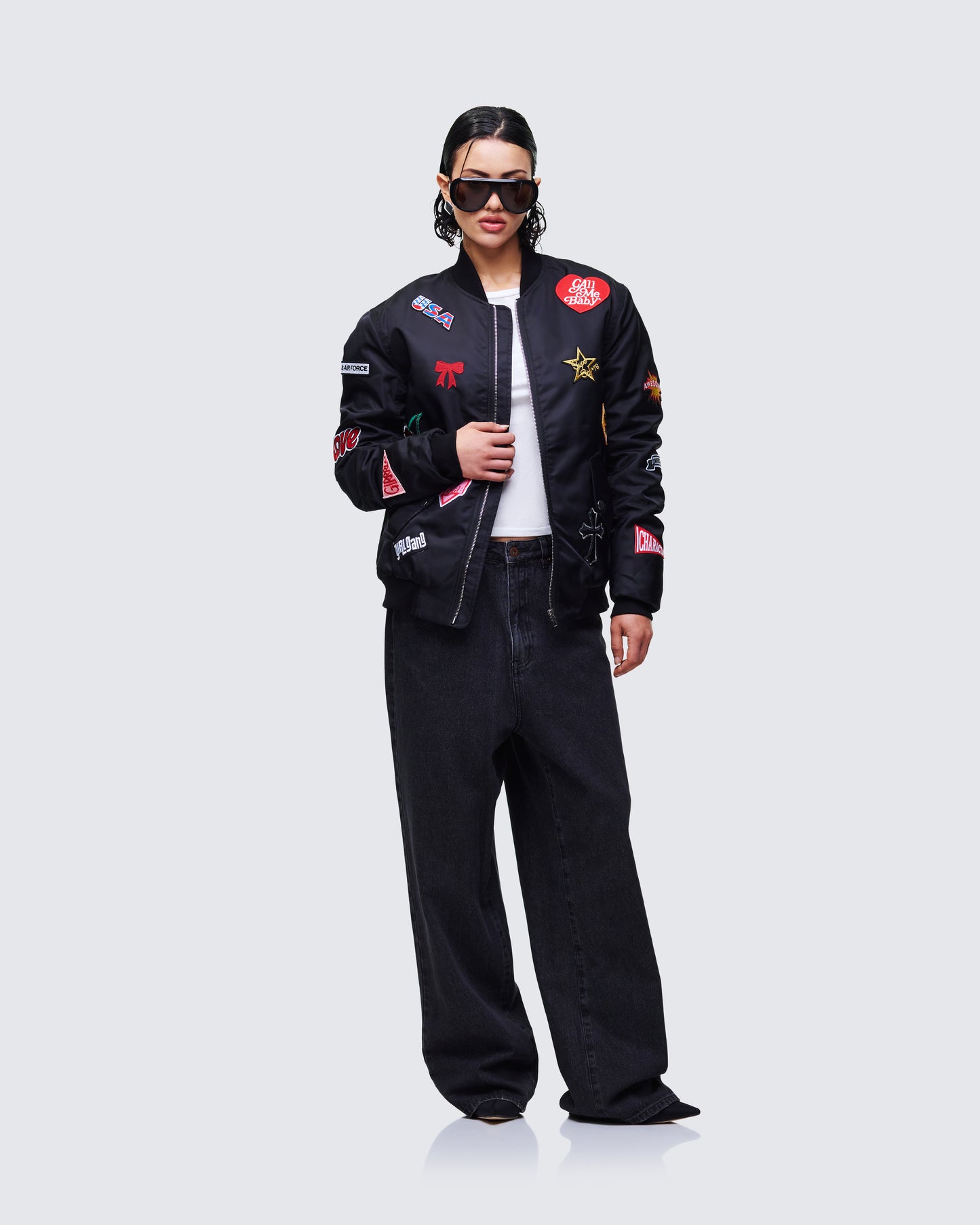 Women's cotton matching set styled on model – FINESSE