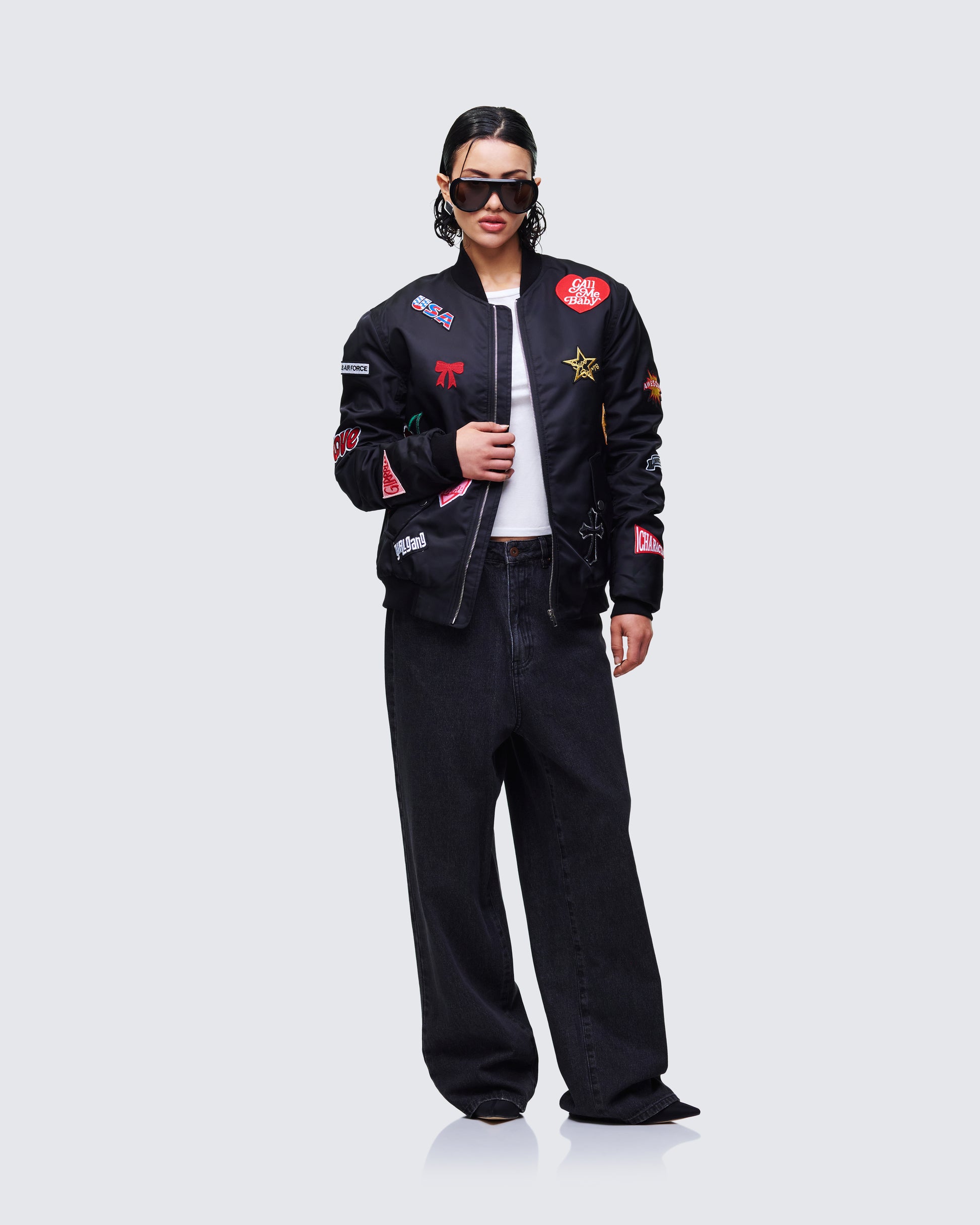Women's cotton matching set styled on model – FINESSE