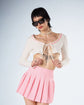 Bella Pink Pleat  Party Dress main image 1