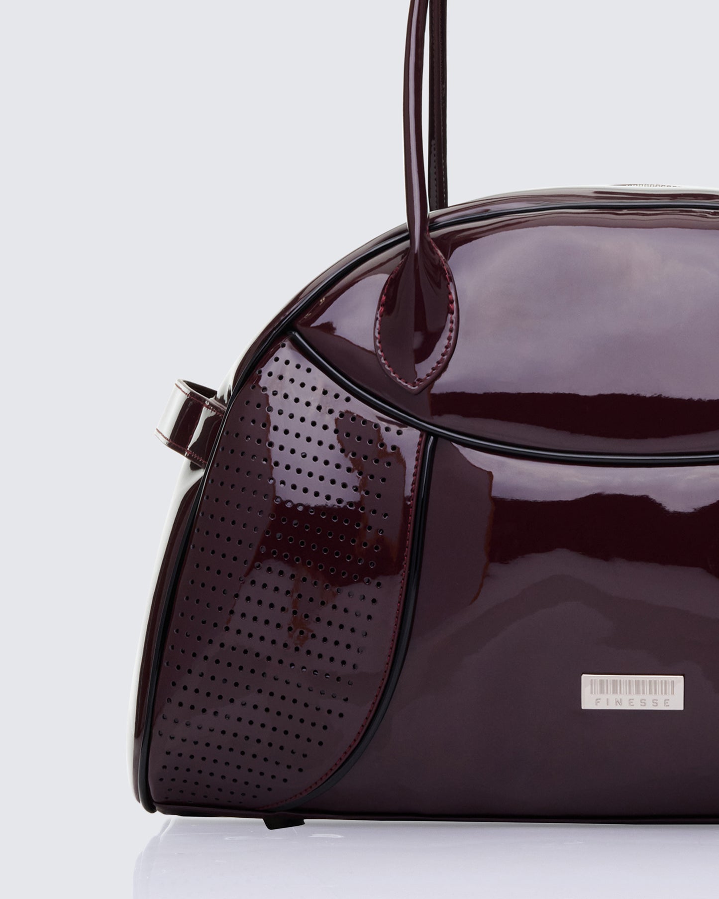 Belladonna Burgundy Perforated Bowling Bag
