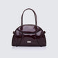 Belladonna Burgundy Perforated Bowling Bag