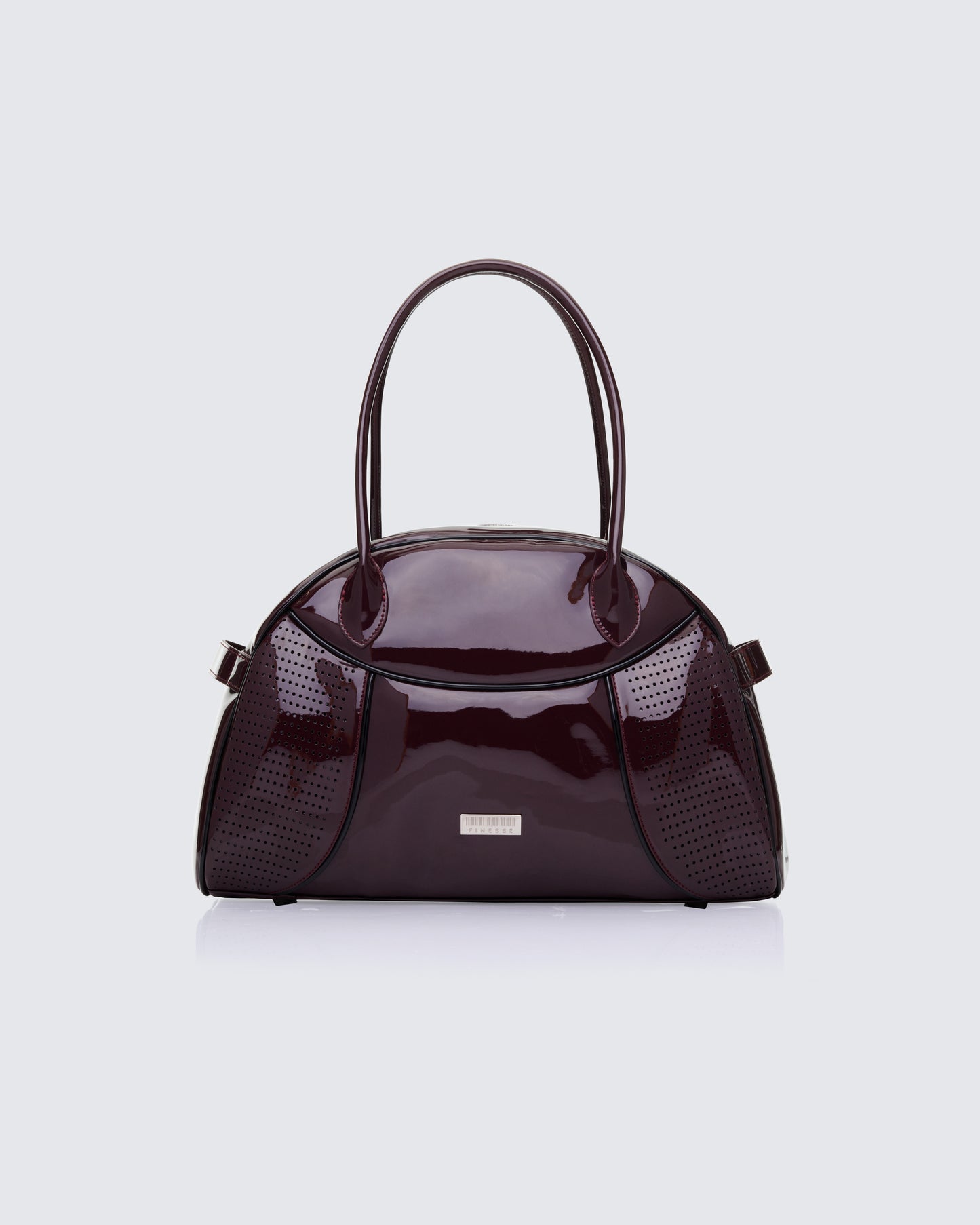 Belladonna Burgundy Perforated Bowling Bag