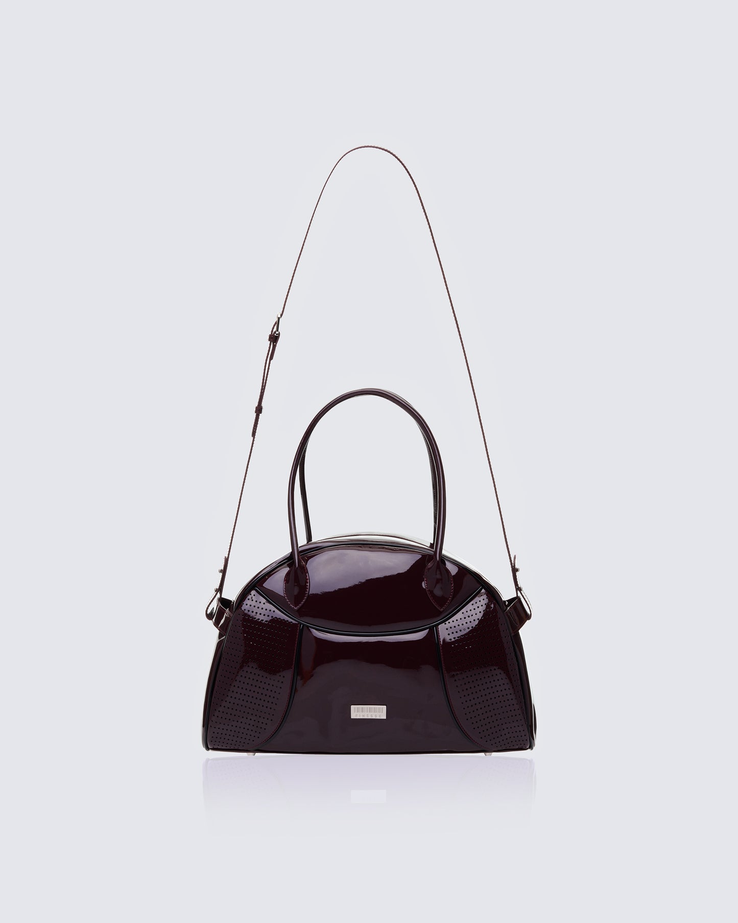 Belladonna Burgundy Perforated Bowling Bag