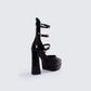 Bernadine Black Platform Heels