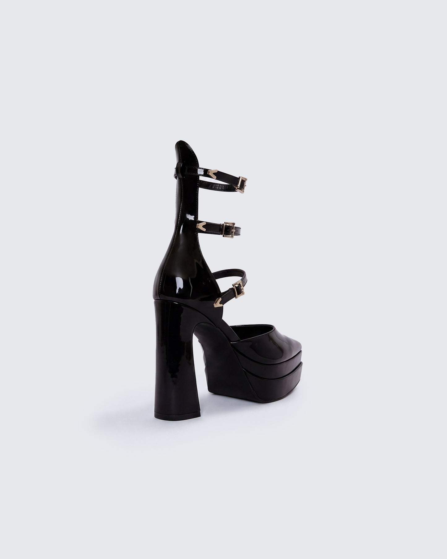 Bernadine Black Platform Heels