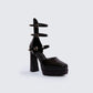 Bernadine Black Platform Heels