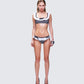 Birdie Multi Gingham Bikini Set model front