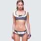Birdie Multi Gingham Bikini Top model front