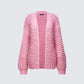 Blaise Pink Chunky Hand Knit Cardigan