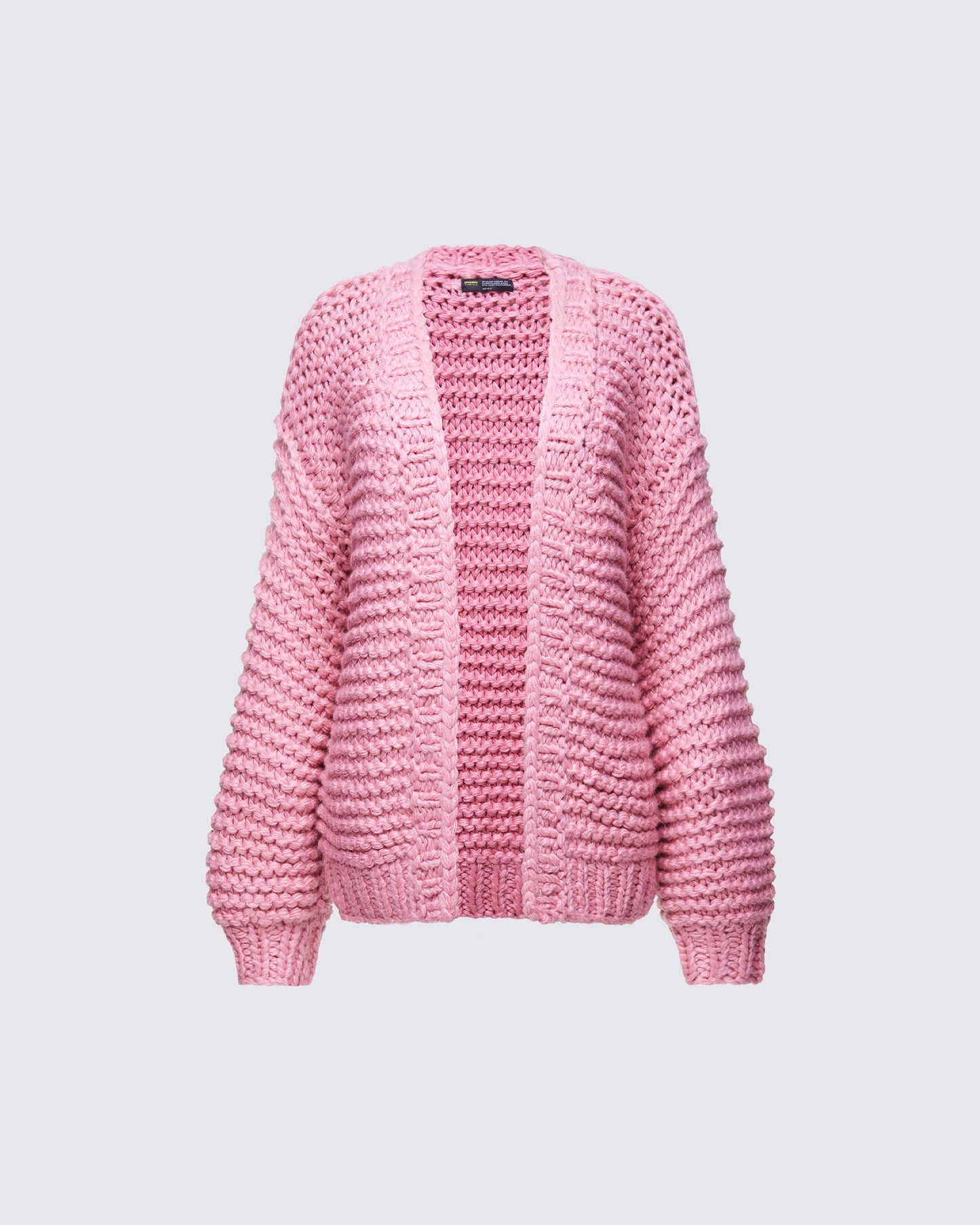 Blaise Pink Chunky Hand Knit Cardigan