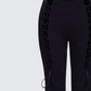 Brady Black Lace Up Pant