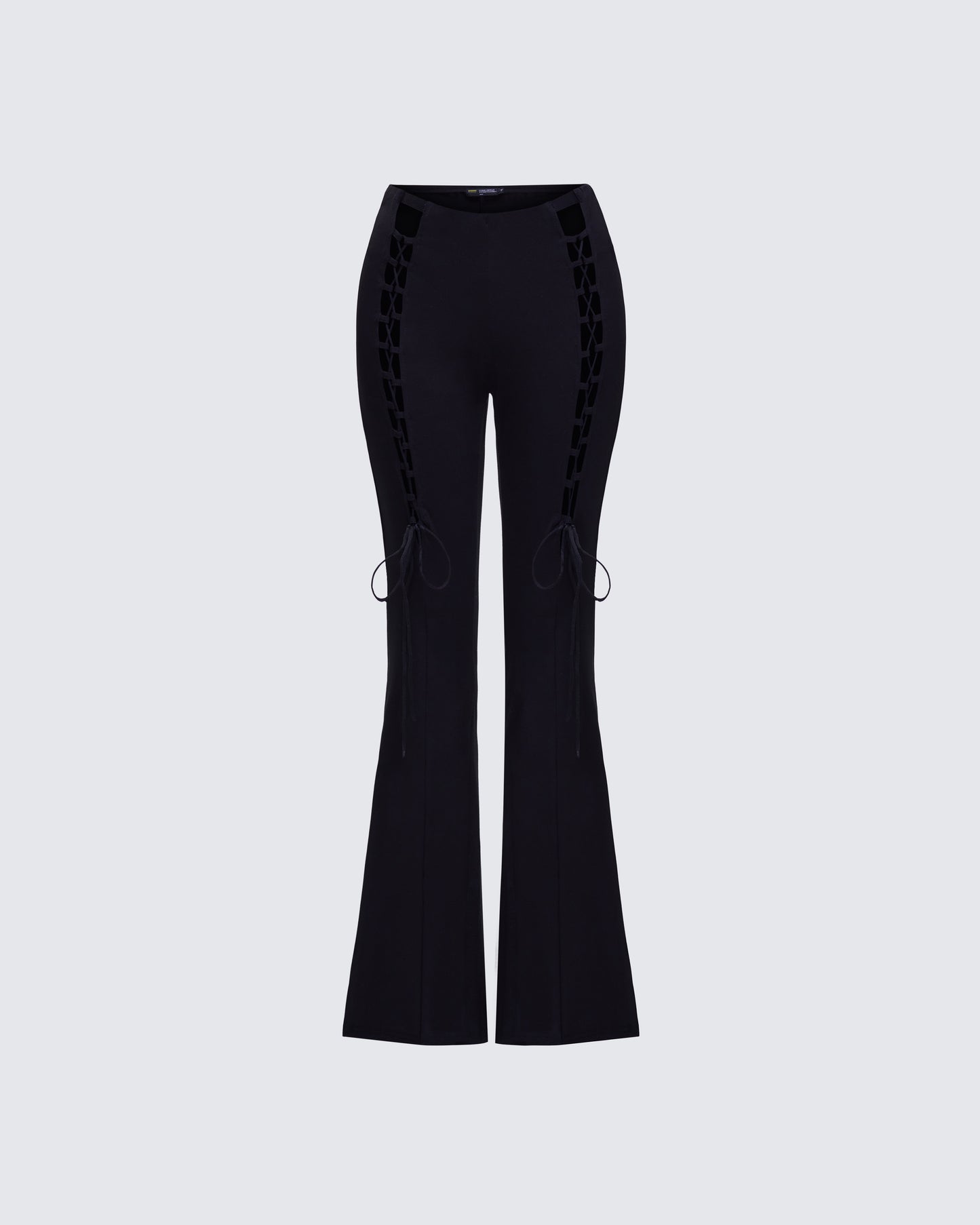 Brady Black Lace Up Pant product front