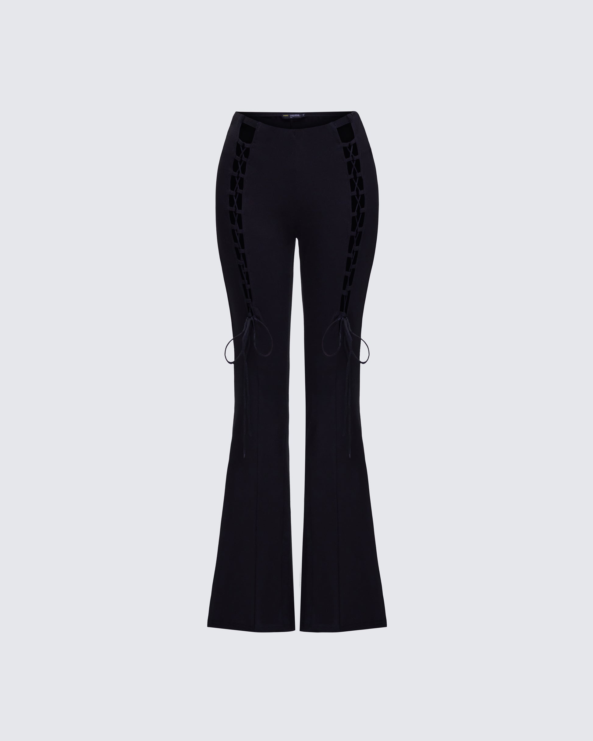 Brady Black Lace Up Pant product front
