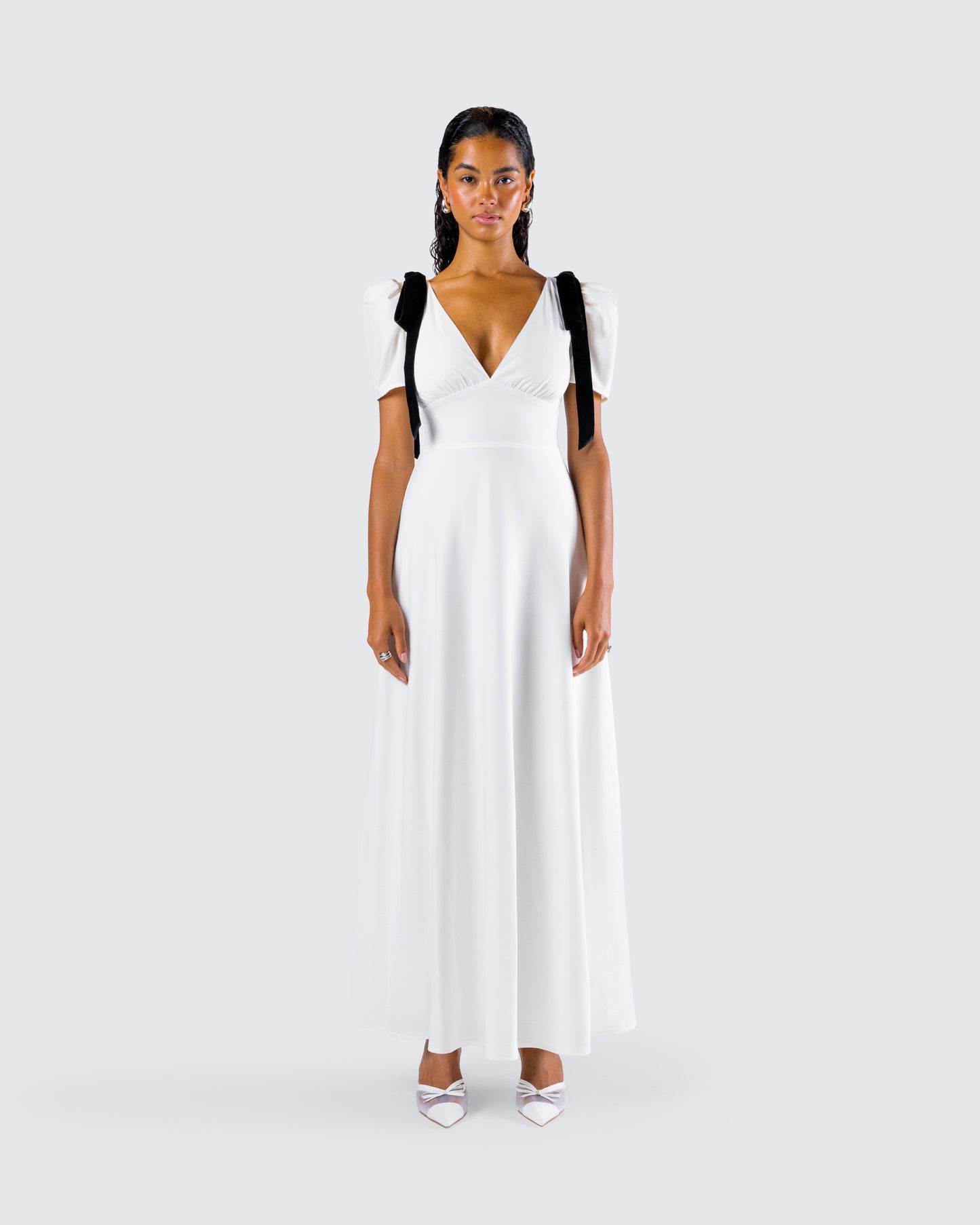 Braelyn White Maxi Dress