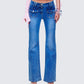 Bri Blue Denim Patch Pocket Jean