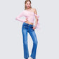 Bri Blue Denim Patch Pocket Jean