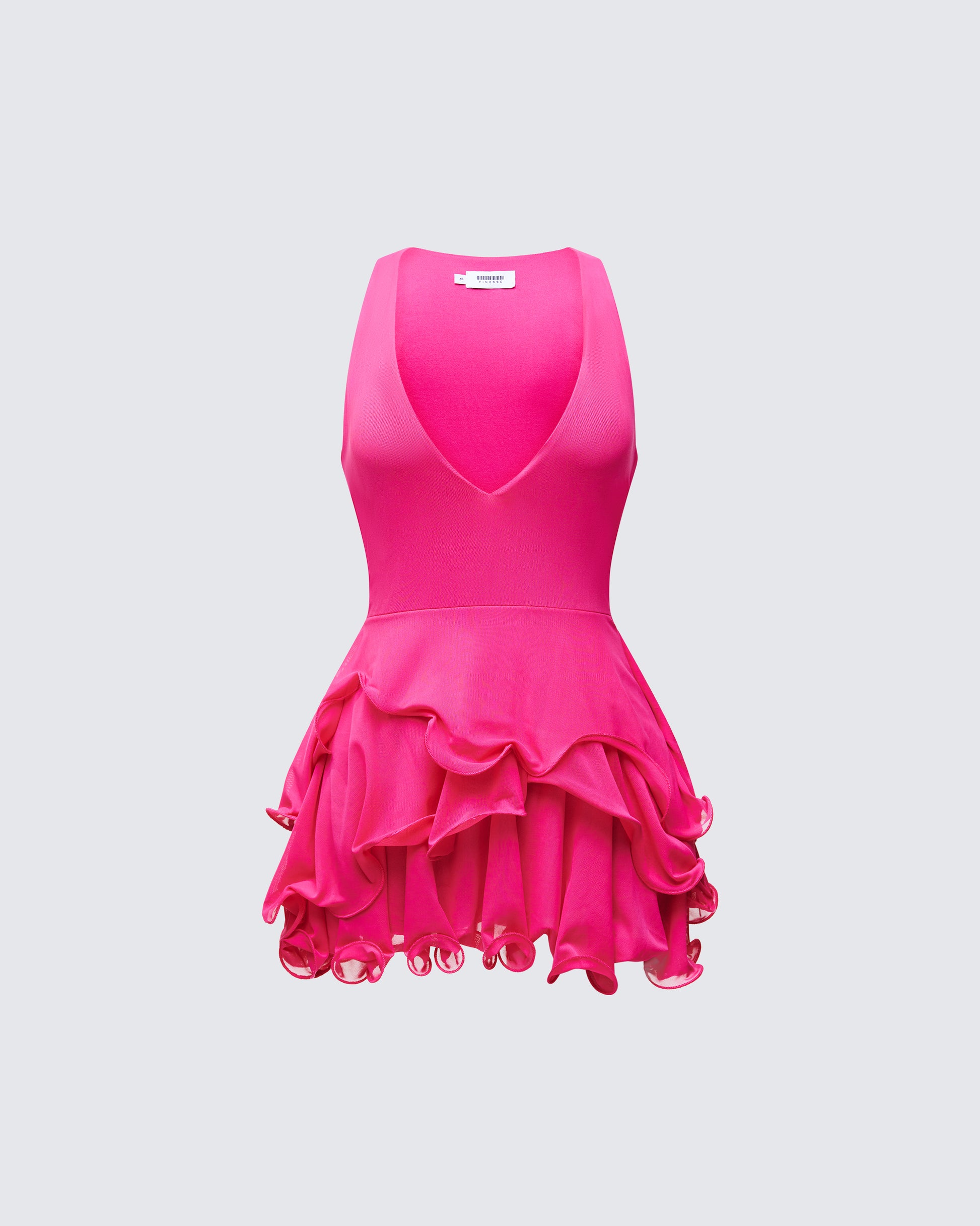 Bria Pink Wire Hem Mini Dress product front