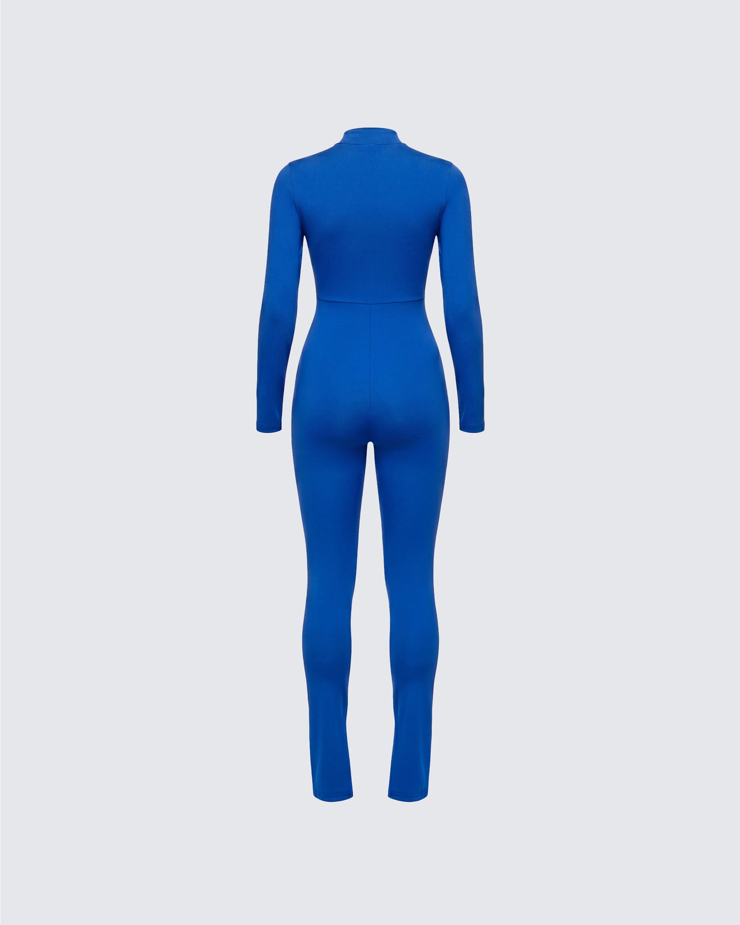 Brianna Blue Zip Up Jumpsuit
