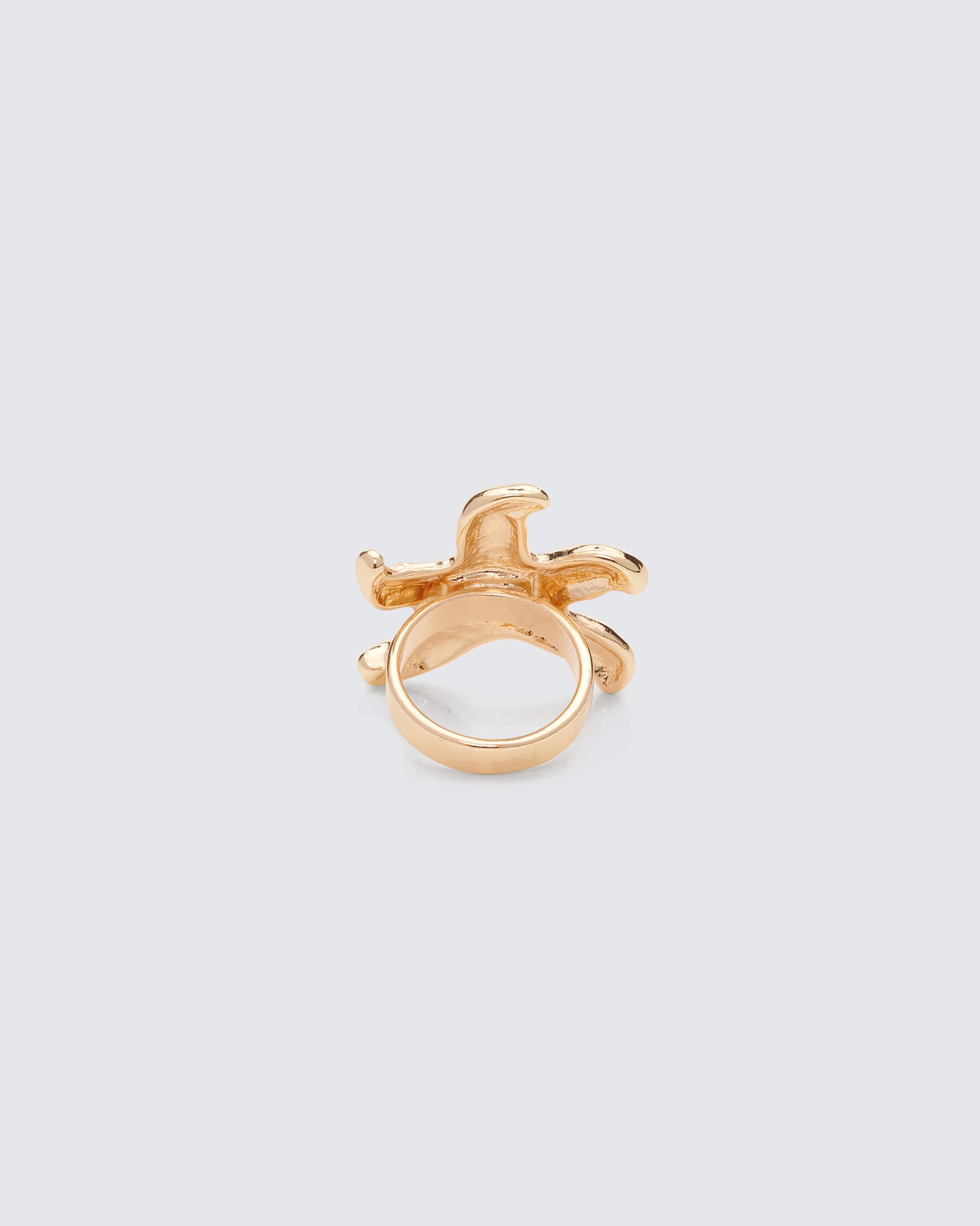 Brisae Gold Starfish Ring - back view