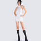 Brittany White Halter Mini Dress