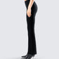 Bronte Black Ponte High Rise Pant