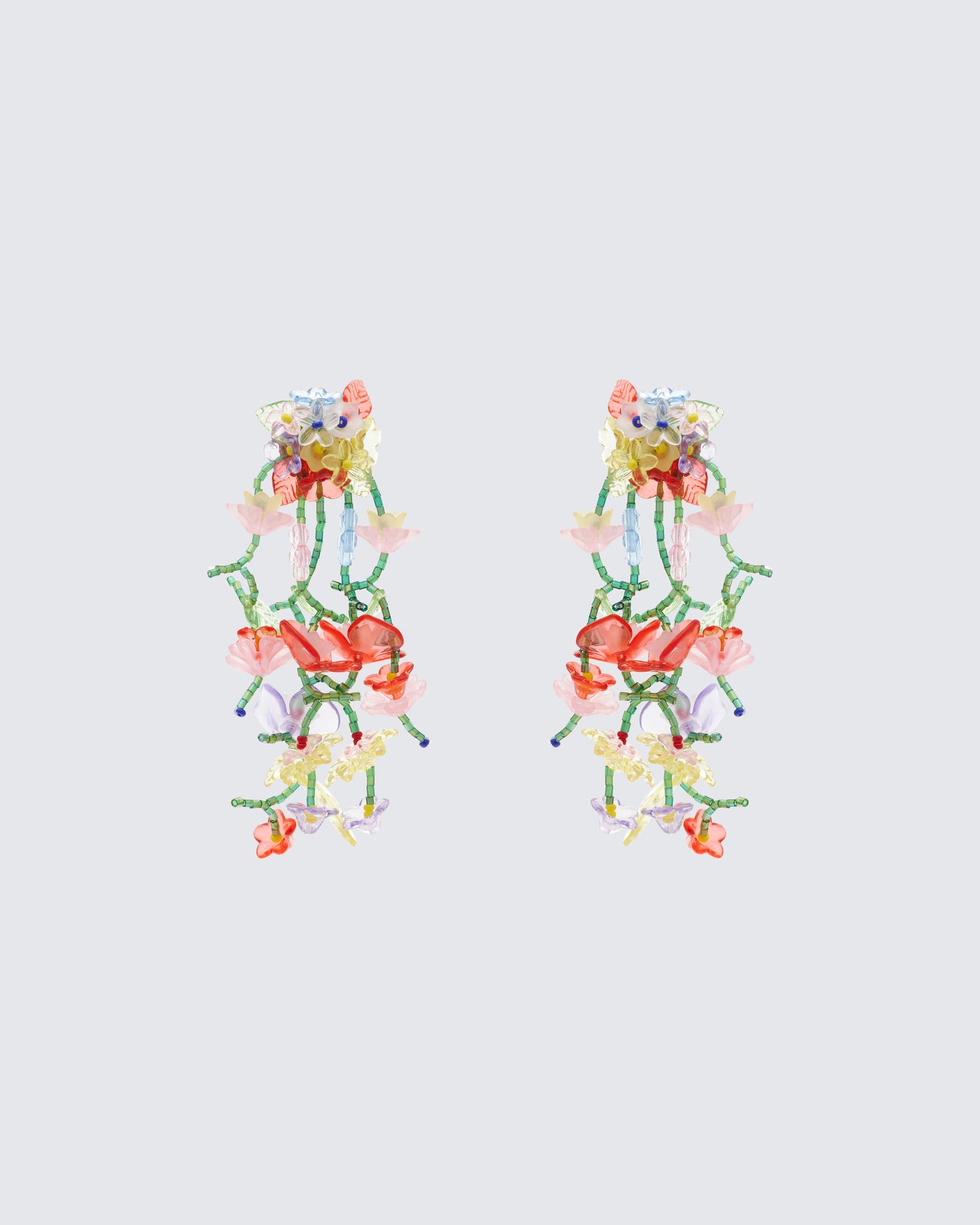 Brynja Summer Florals Chandelier Earrings