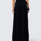 Cailin Black Tiered Maxi Skirt