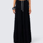 Cailin Black Tiered Maxi Skirt