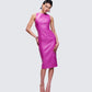 Caisyn Magenta Midi Dress