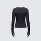 Cait Off Shoulder Top & Gloves