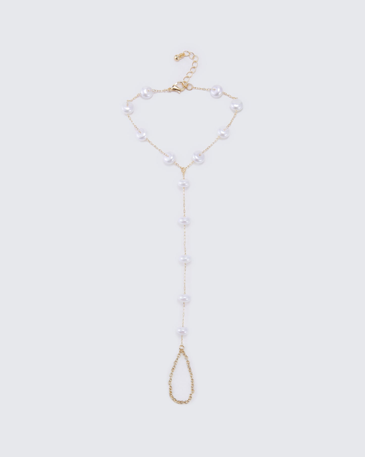 Callista Gold Pearl Bead Hand Harness product front