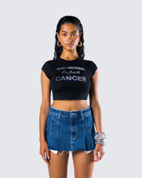 Cambria Black Cancer Graphic Top