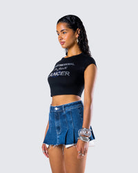 Cambria Black Cancer Graphic Top