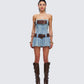 Cambry Blue Pleated Denim Dress