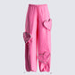 Cameo Pink Heart Parachute Pant