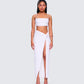 Carly White Beaded Maxi Set