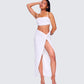 Carly White Beaded Maxi Set