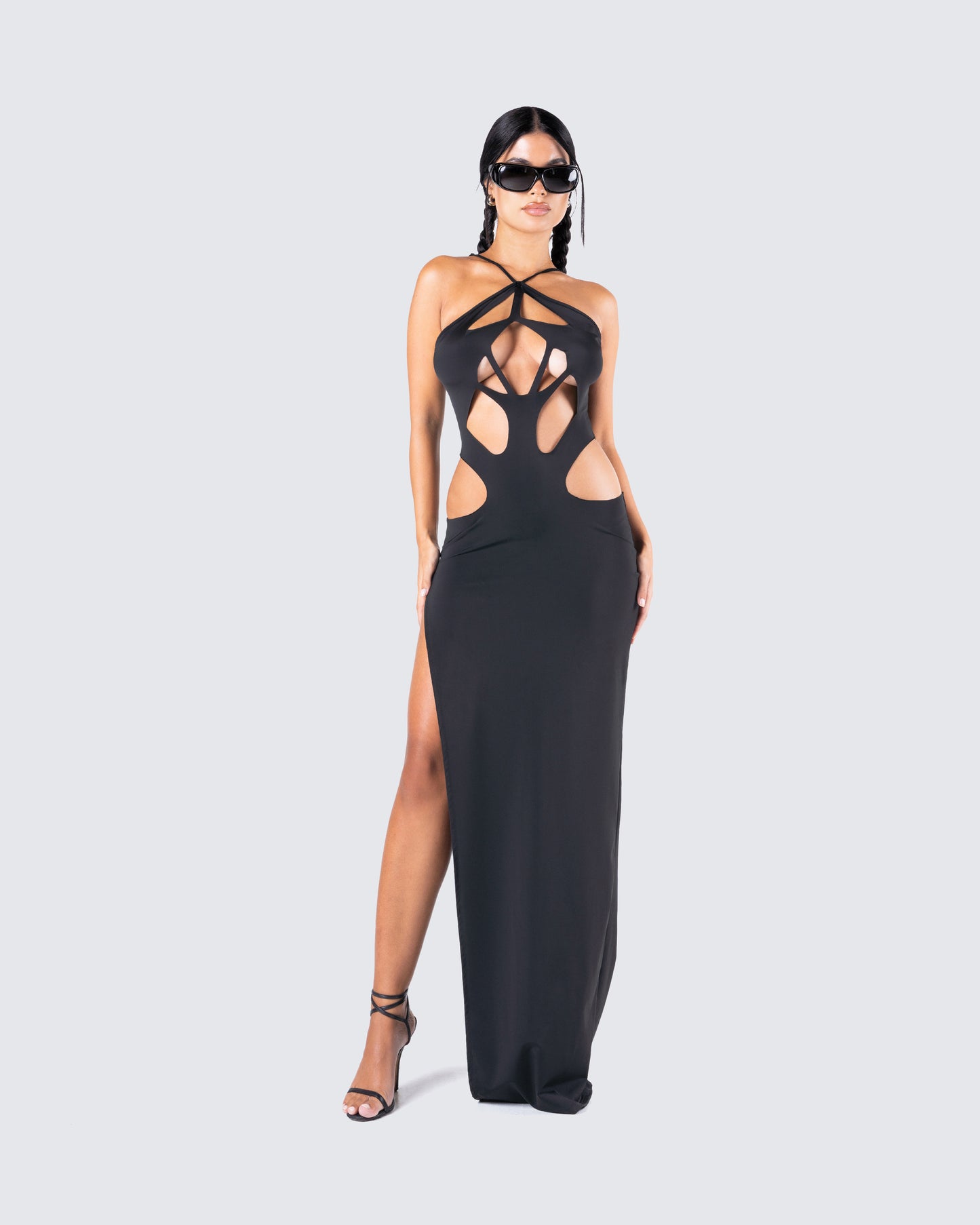 Carrie Black Cut Out Dress