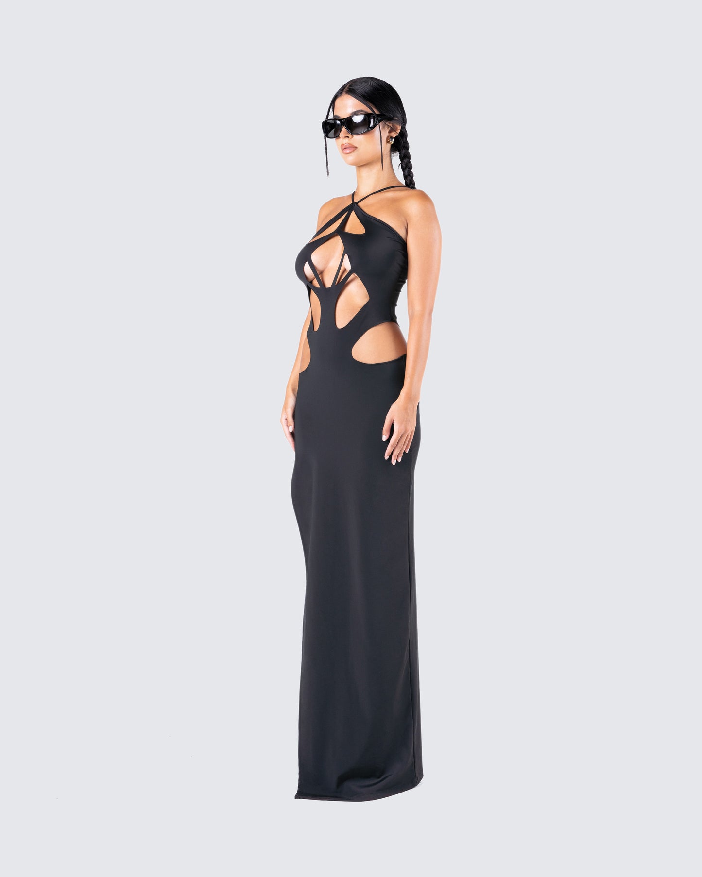 Carrie Black Cut Out Dress