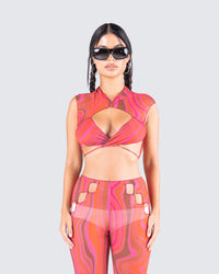 Carter Multi Print Top