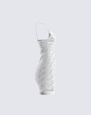 Caterina White Lace Mini Dress – FINESSE