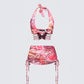 Cece Orange Printed Set