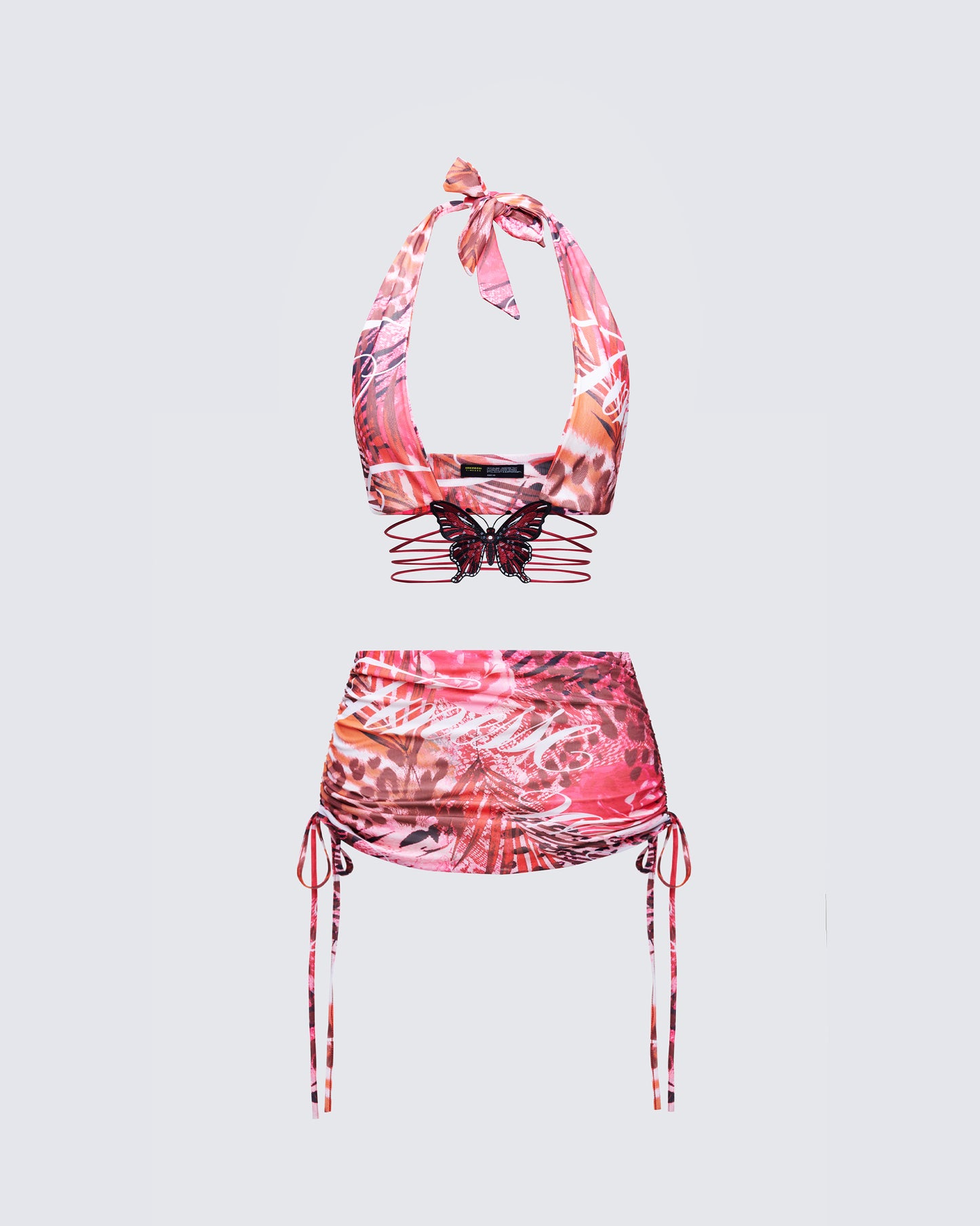 Cece Orange Printed Set