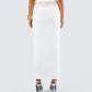 Cerelina White Jersey Maxi Skirt