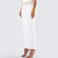 Cerelina White Jersey Maxi Skirt