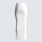 Cerelina White Jersey Maxi Skirt